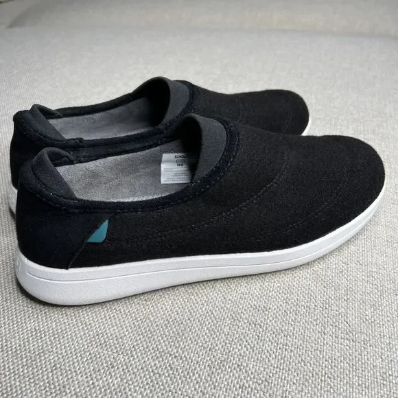 Vessi Womens Sunday Slippers Size W8 Black Excellent Loungewear Comfort - Picture 3 of 7